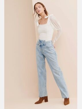 AGOLDE CRISS CROSS UPSIZED JEANS
